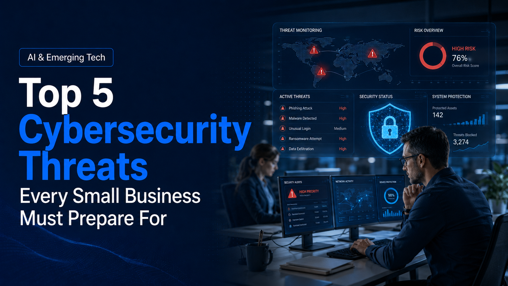 Top 5 Cybersecurity Threats Every Small Business Must Prepare For