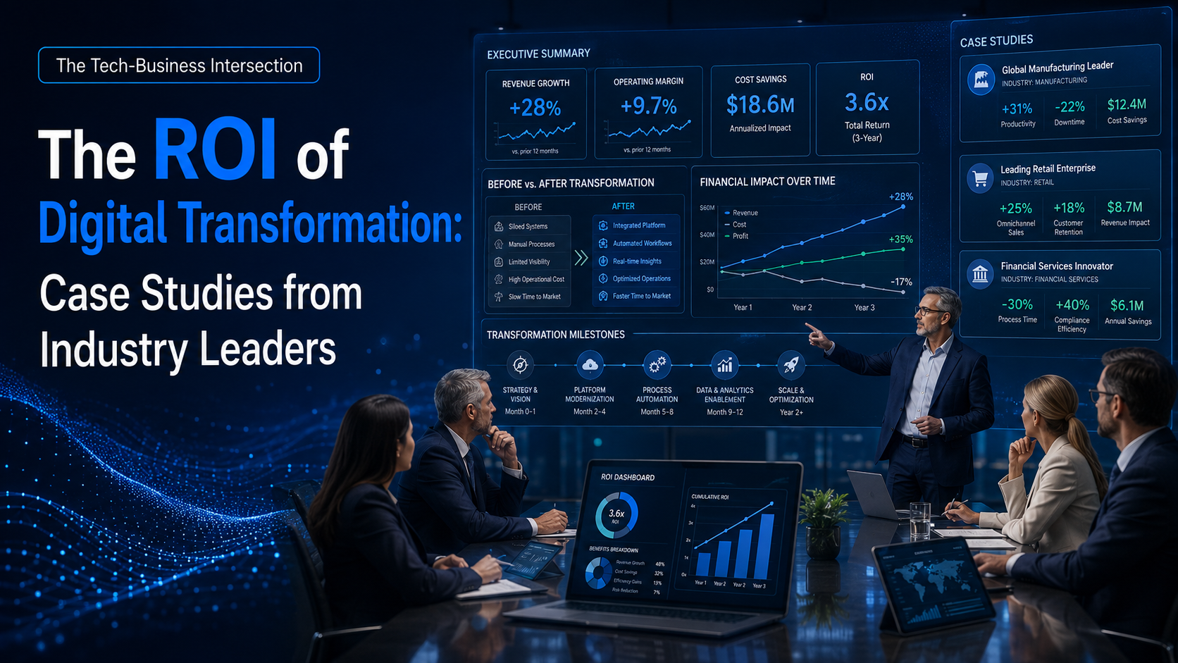 The ROI of Digital Transformation: Case Studies from Industry Leaders